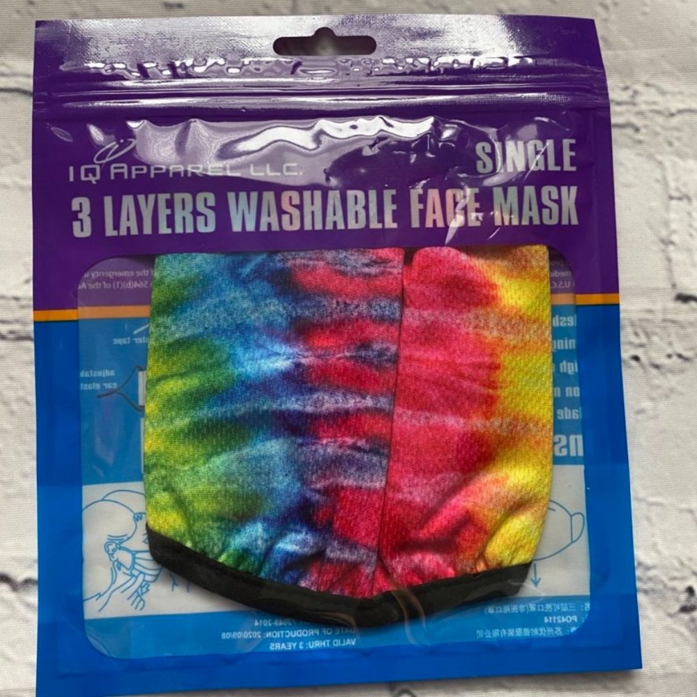 IQ Apparel 3 Layers Washable Face Mask